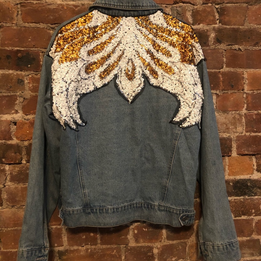 Embezzled Blue Jean Jacket